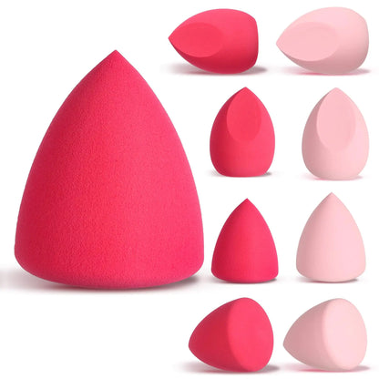Professional 8pc Makeup Sponge Set - Blender & Concealer Tools